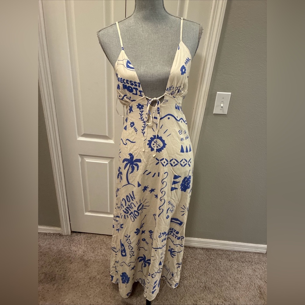Paper heart ladies maxi long dress size large